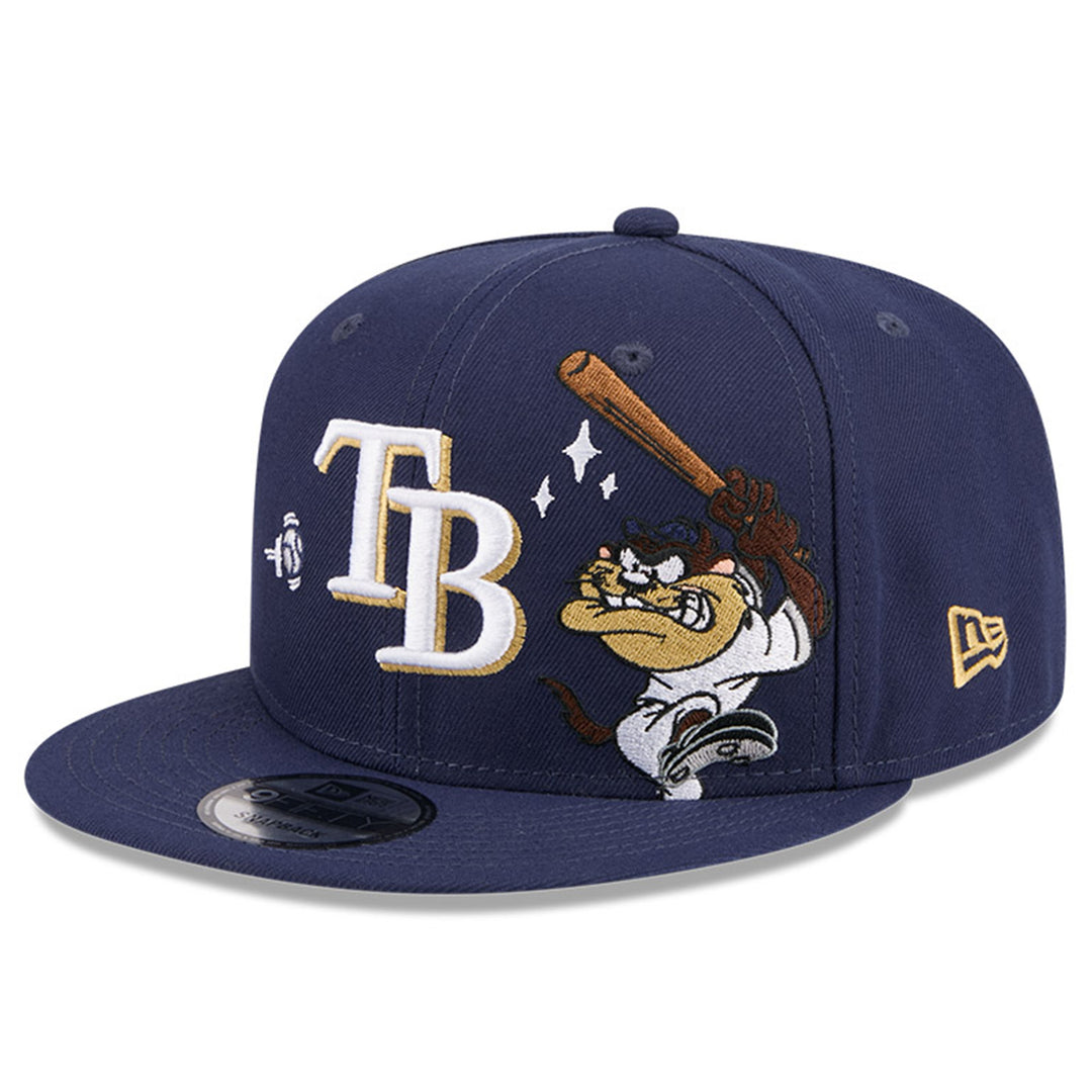 Rays New Era Navy Looney Tunes Tasmanian Devil 9Fifty Snapback Hat