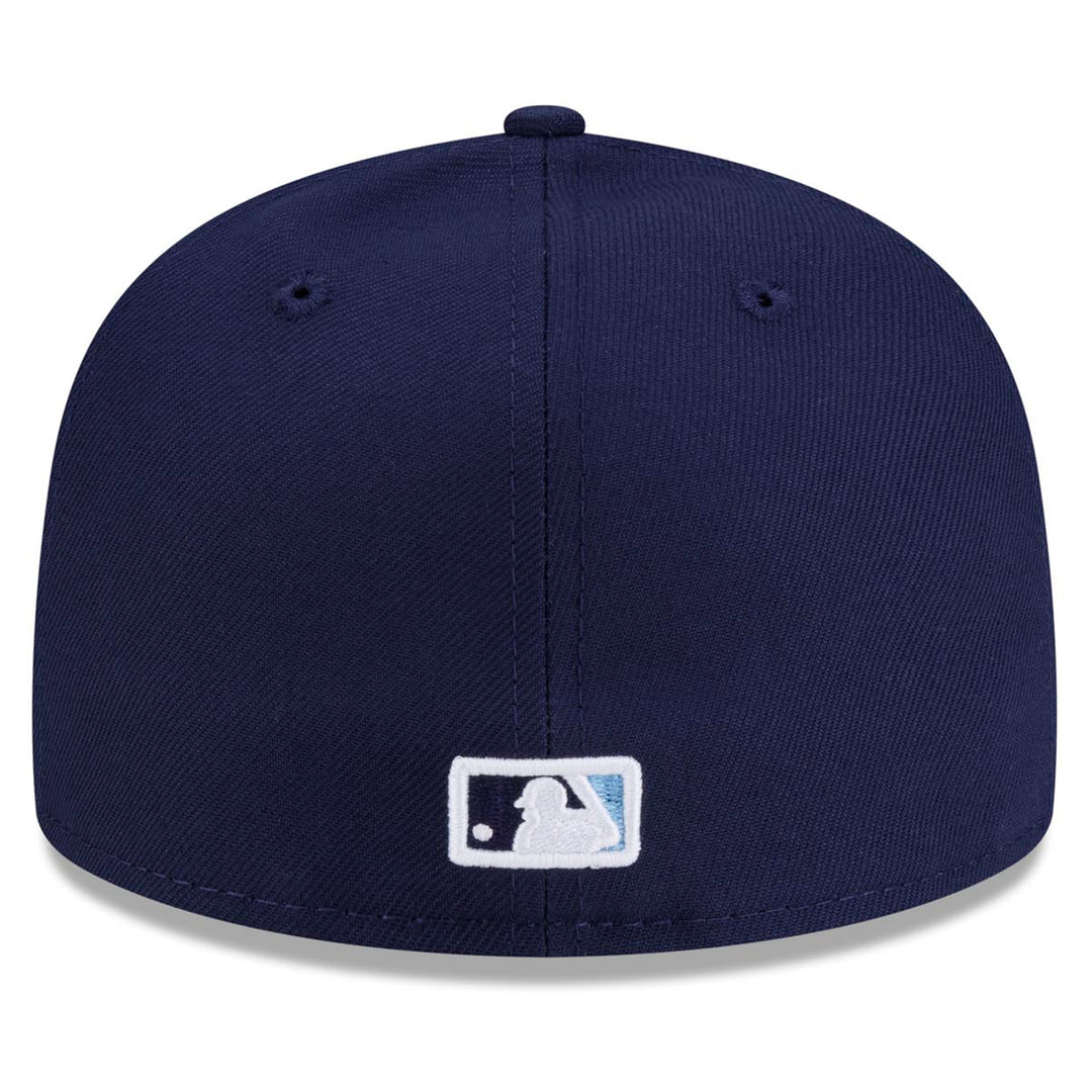 Rays New Era Road Navy On-Field 59Fifty Fitted Hat