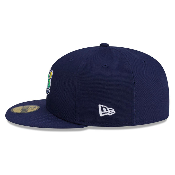 Rays New Era Road Navy On-Field 59Fifty Fitted Hat