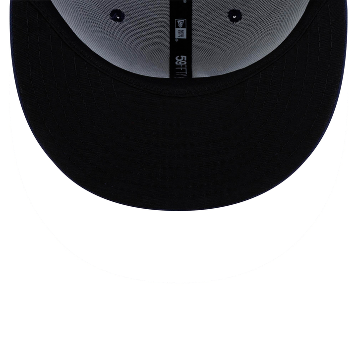 Rays New Era Road Navy On-Field 59Fifty Fitted Hat