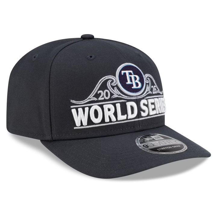 Rays New Era Charcoal 2026 American League Champions Locker Room 9Seventy Stretch Snap Adjustable Hat