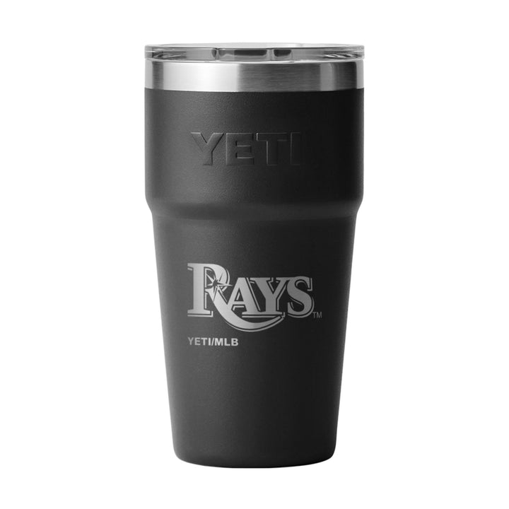 Rays YETI Rambler 20 oz Black Stackable Cup