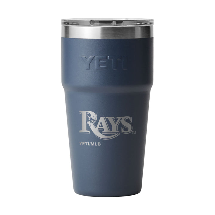 Rays YETI Rambler 20 oz Navy Stackable Cup