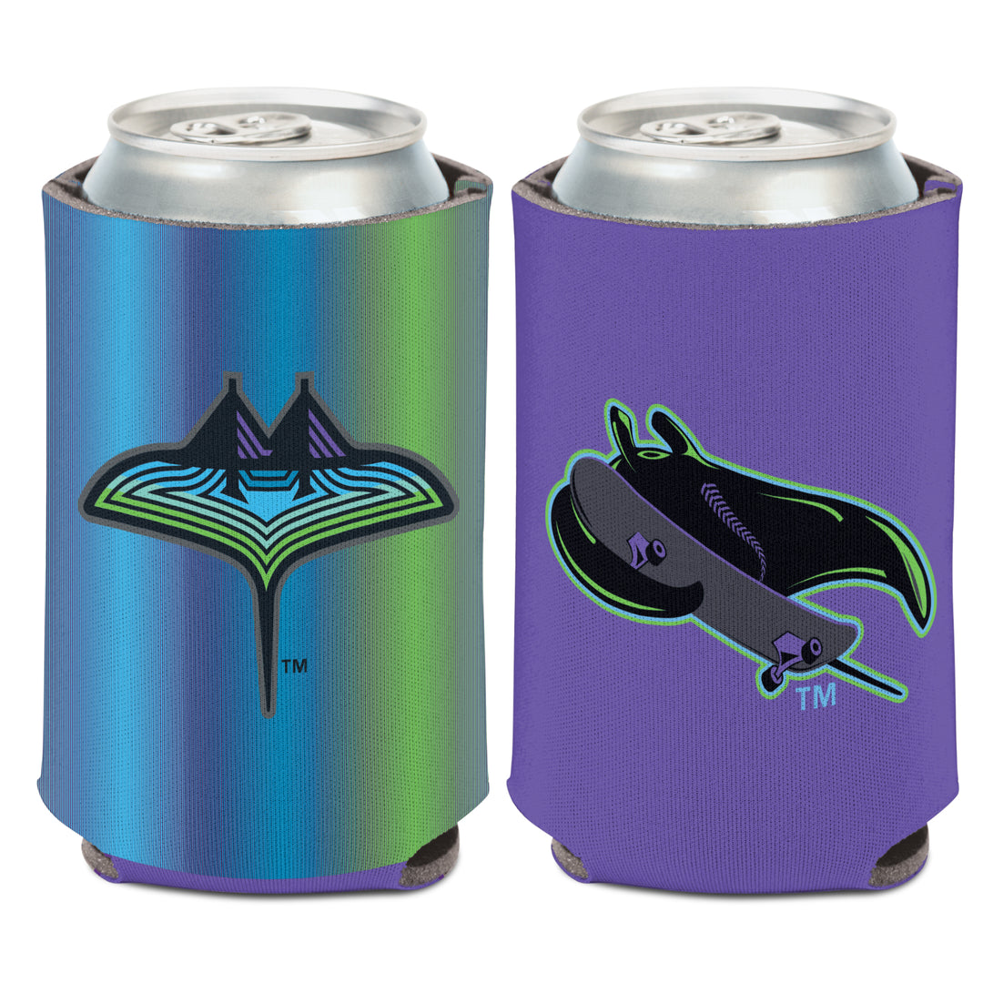 Rays City Connect Purple Gradient Skyray Skate 2 Sided Can Cooler