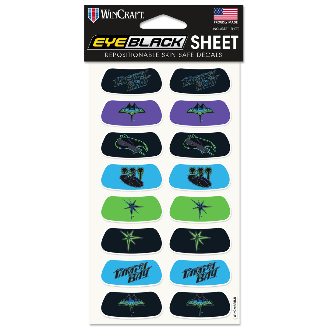 Rays City Connect Eye Black Sheet Safe Decals