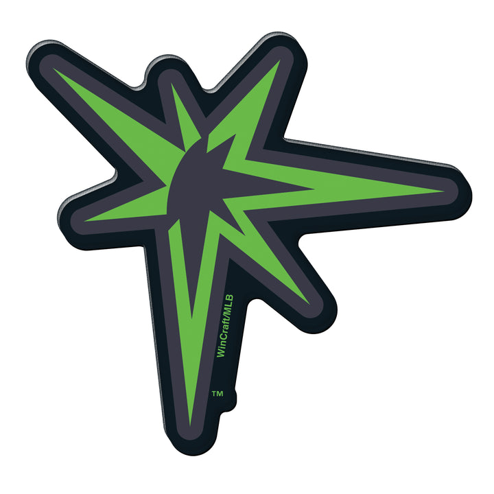 Rays City Connect Green Burst Logo 4x4 Acrylic Magnet