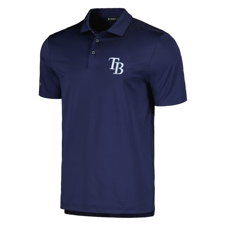 Rays Men's Levelwear Navy SPRY TB Performance Polo