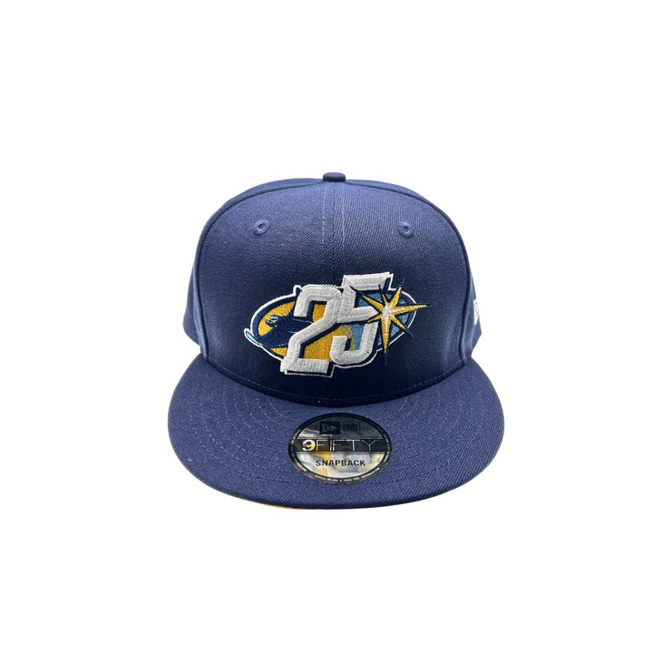 Rays New Era Navy 25th Anniversary All Logos 9fifty Snapback Hat The Bay Republic 1670