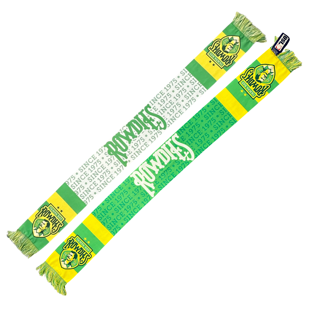 Rowdies Green White Since 1975 Scarf
