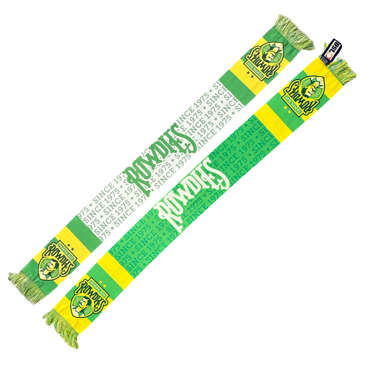 Rowdies Green White Since 1975 Scarf