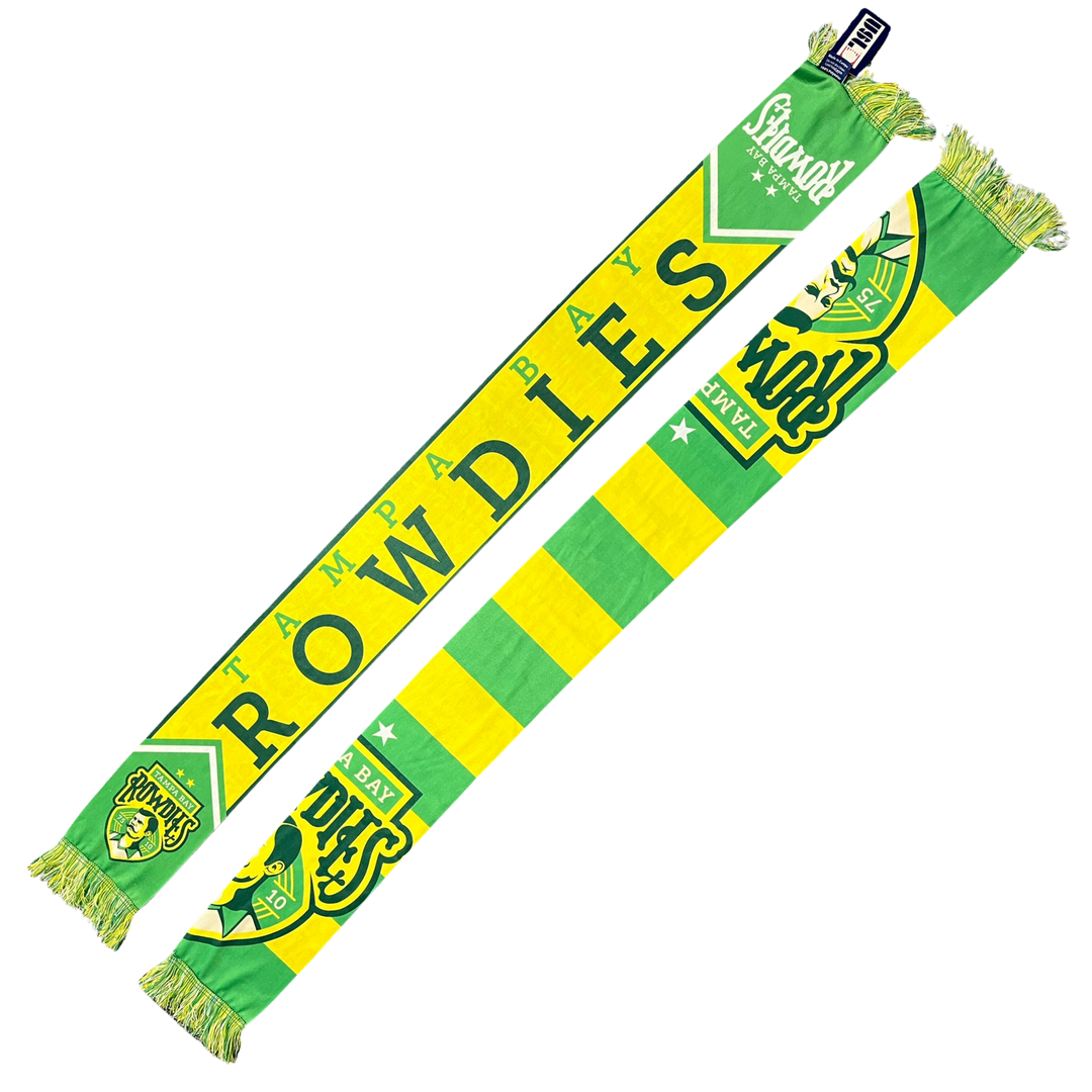Rowdies Yellow Tampa Bay Scarf