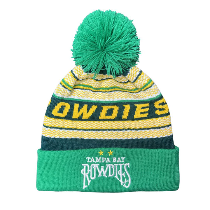 Rowdies Green Winter Knit Cap