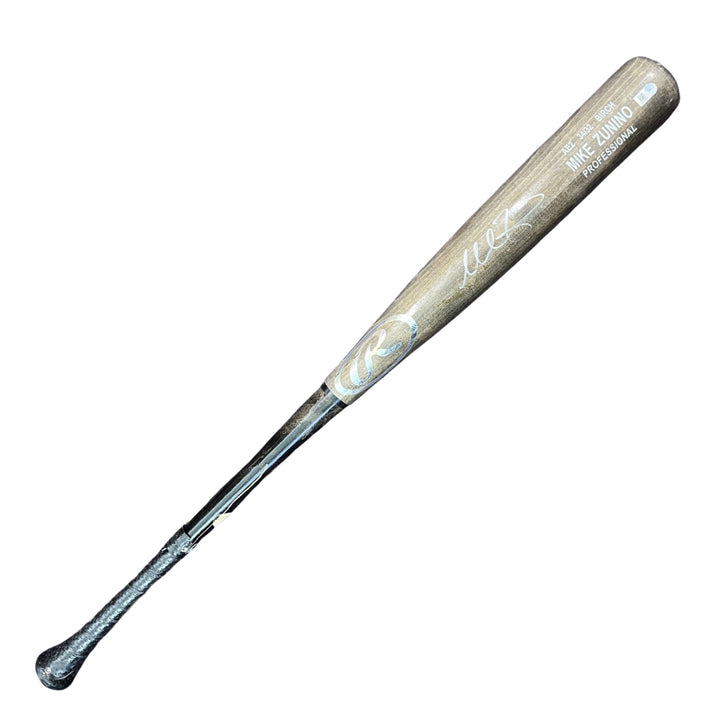 Rays Mike Zunino Game Used Autographed Broken Bat