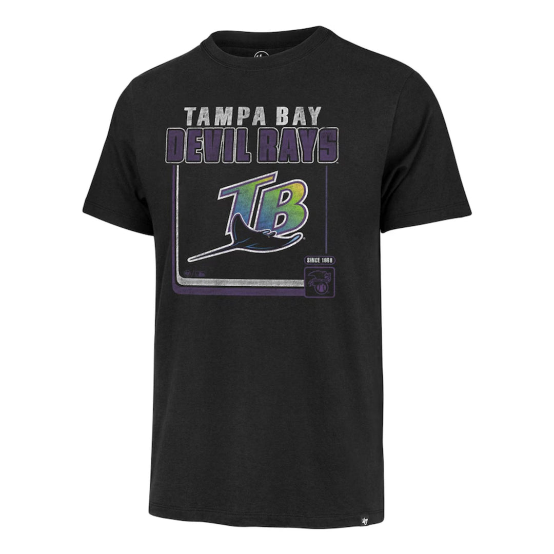 Rays Men's '47 Black Devil Rays Borderline Franklin T-Shirt