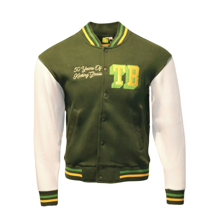 Rowdies SDS Green "50 Years of Kicking Grass" Letterman Jacket