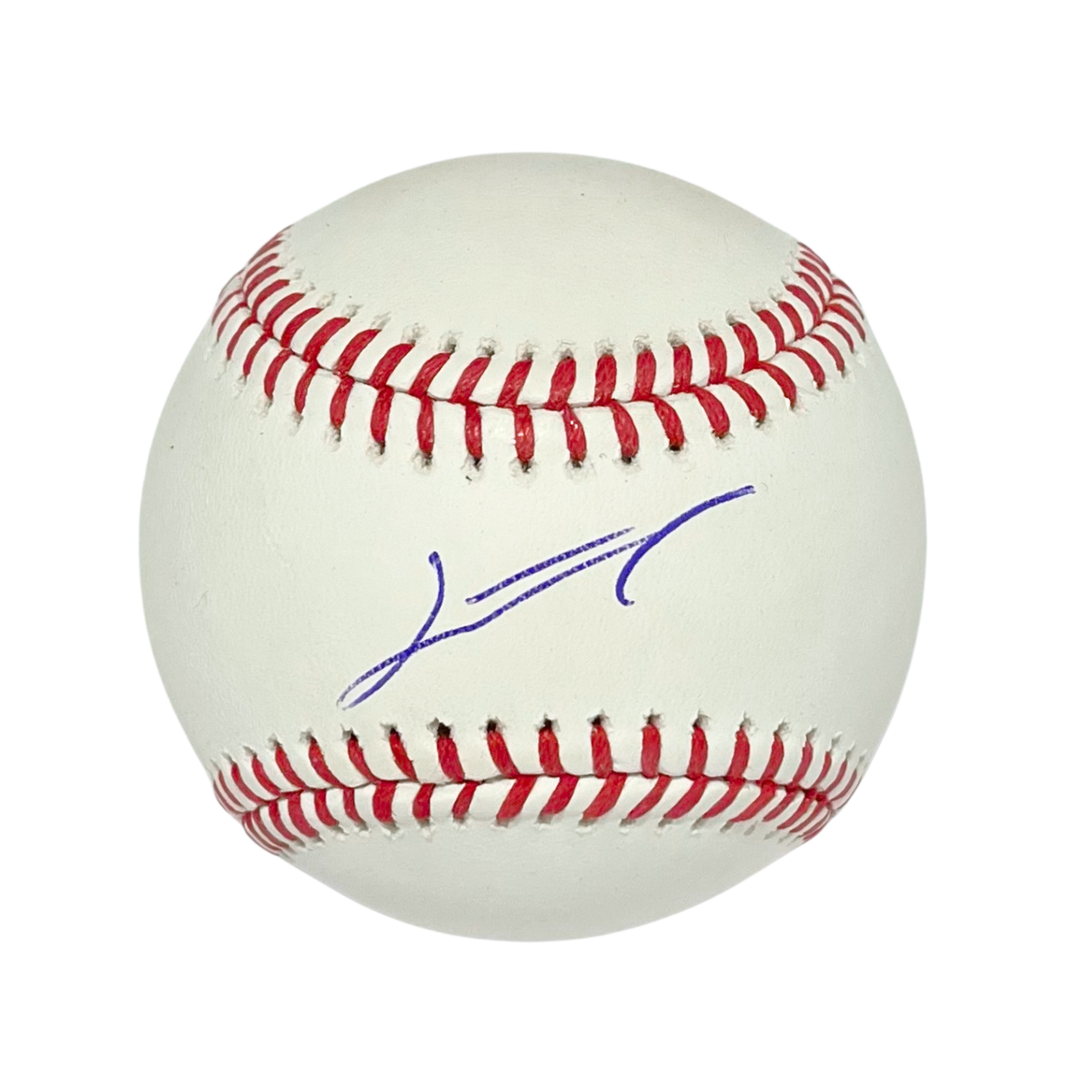 Rays Junior Caminero Autographed City Connect Official MLB Baseball