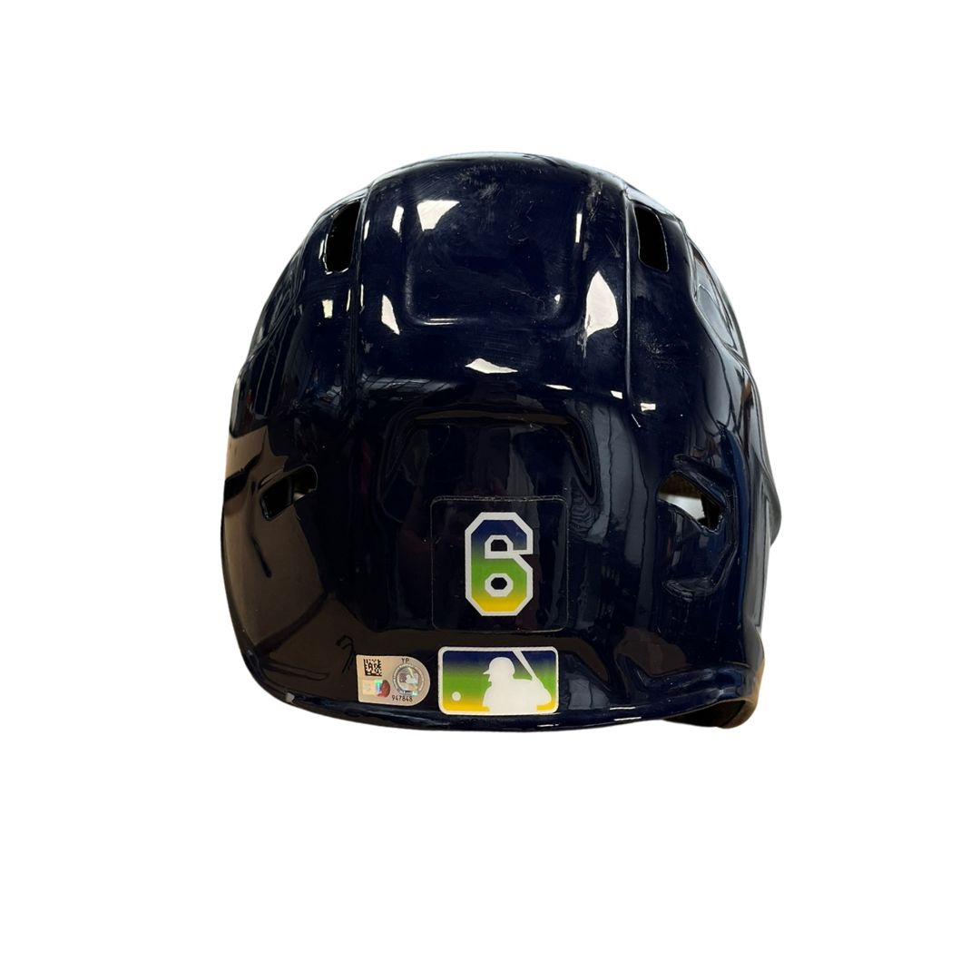 Rays Taylor Walls Team Issued Autographed Devil Rays Batting Helmet