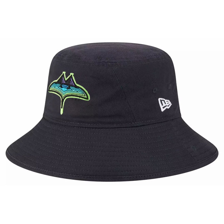 Rays New Era Black City Connect Skyray Bucket Hat