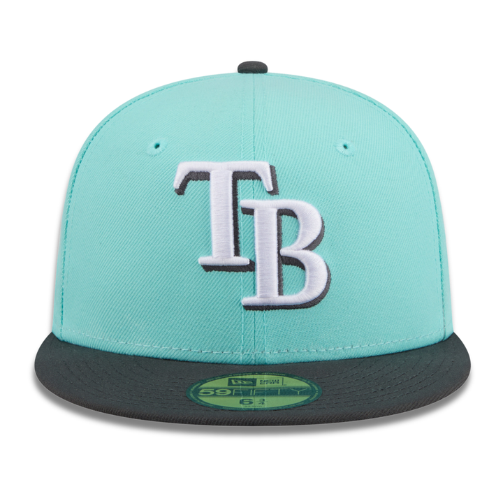 Rays New Era Mint Black TB 59Fifty Fitted Hat