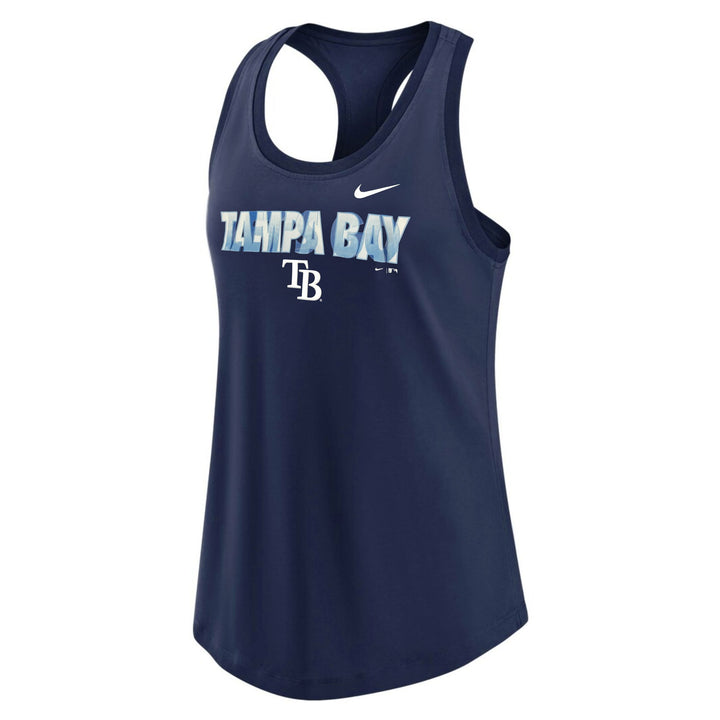 Rays Women's Navy Lets Go Tampa Bay TB Racerback Tank