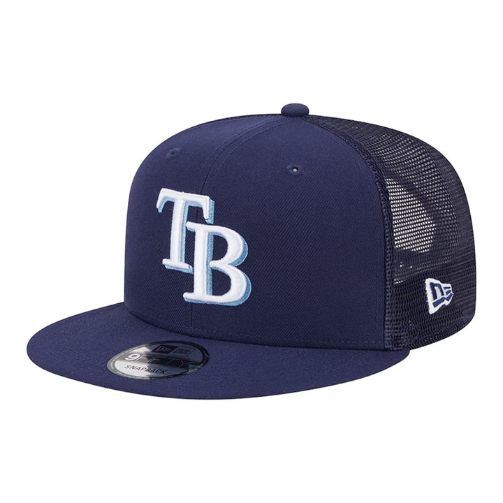Rays New Era Navy TB Trucker 9Fifty Snapback Hat