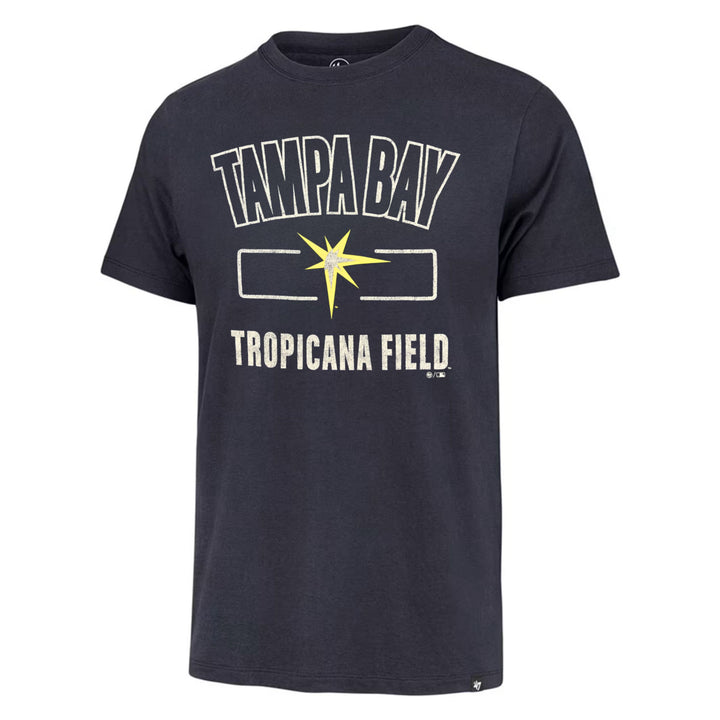 Rays Men's '47 Brand Navy Burst Tropicana Field Franklin Tee