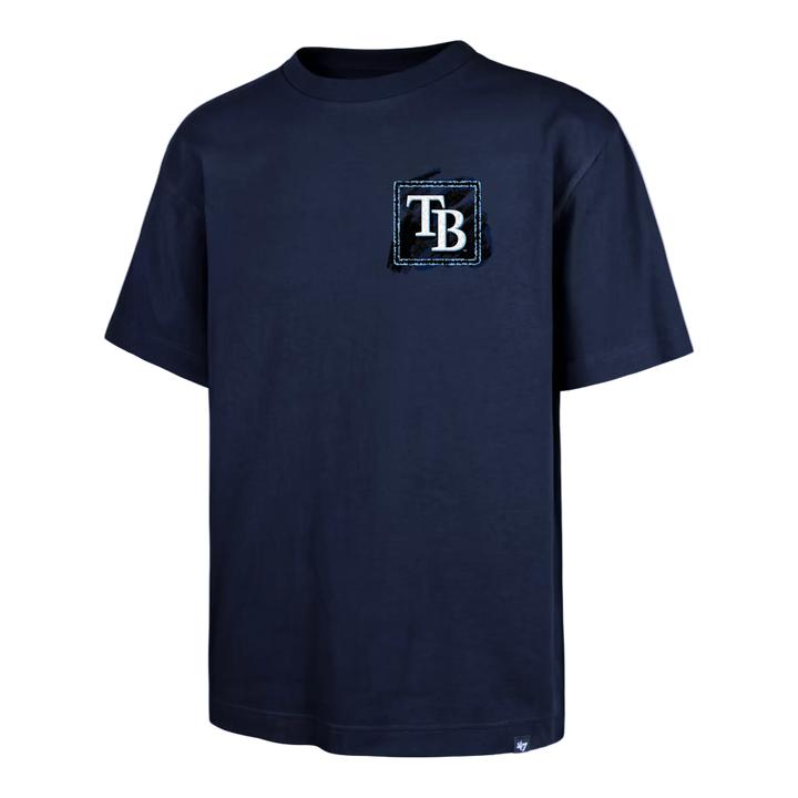 Rays '47 Brand Navy Junior Caminero Player Profile Foundation Tee