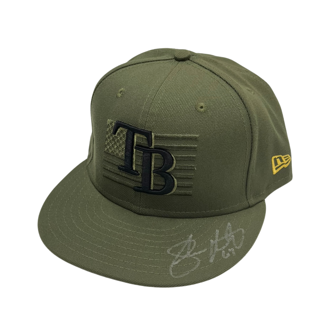 Rays Shawn Armstrong Team Issued Armed Forces Day Hat