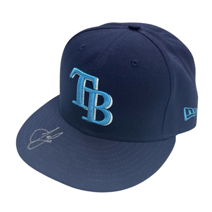 Rays Josh Lowe Team Issued Authentic Autographed Father's Day Hat