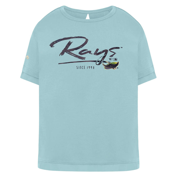 Rays Women's Levelwear Blue Devil Rays Tulip T-Shirt