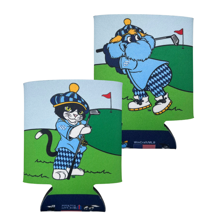 Rays Raymond DJ Kitty Golf Two Sided Can Cooler