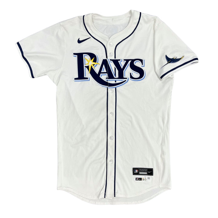 Rays Richie Palacios Authentic Autographed White Jersey
