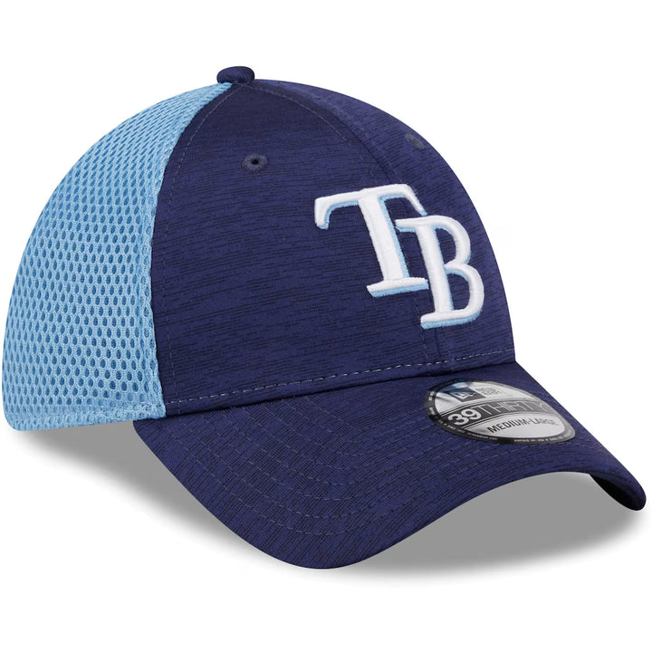 Rays New Era Navy Light Blue Neo TB Mesh 39Thirty Hat