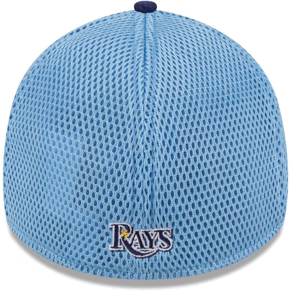 Rays New Era Navy Light Blue Neo TB Mesh 39Thirty Hat