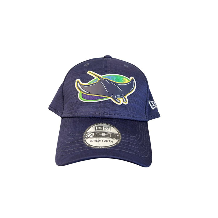 Rays Child Youth New Era Navy Alt Clubhouse 39Thirty Flex Fit Hat