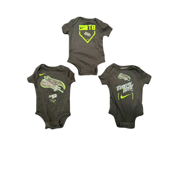 Rays Nike Black City Connect Skateray 3 Pack Onesie Set