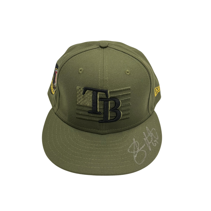 Rays Shawn Armstrong Team Issued Armed Forces Day Hat