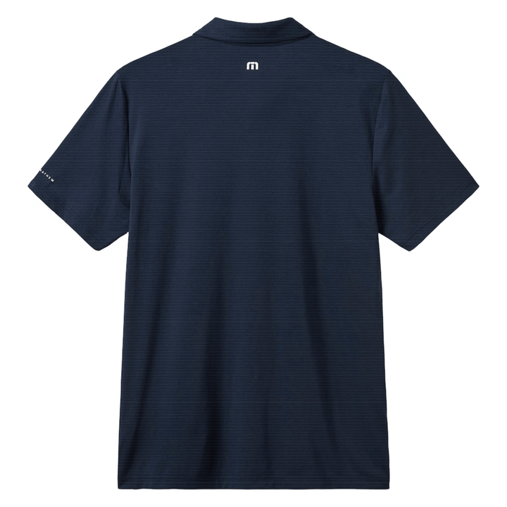 Rays Men's Travis Mathew Navy Zinna 2.0 Wordmark Polo