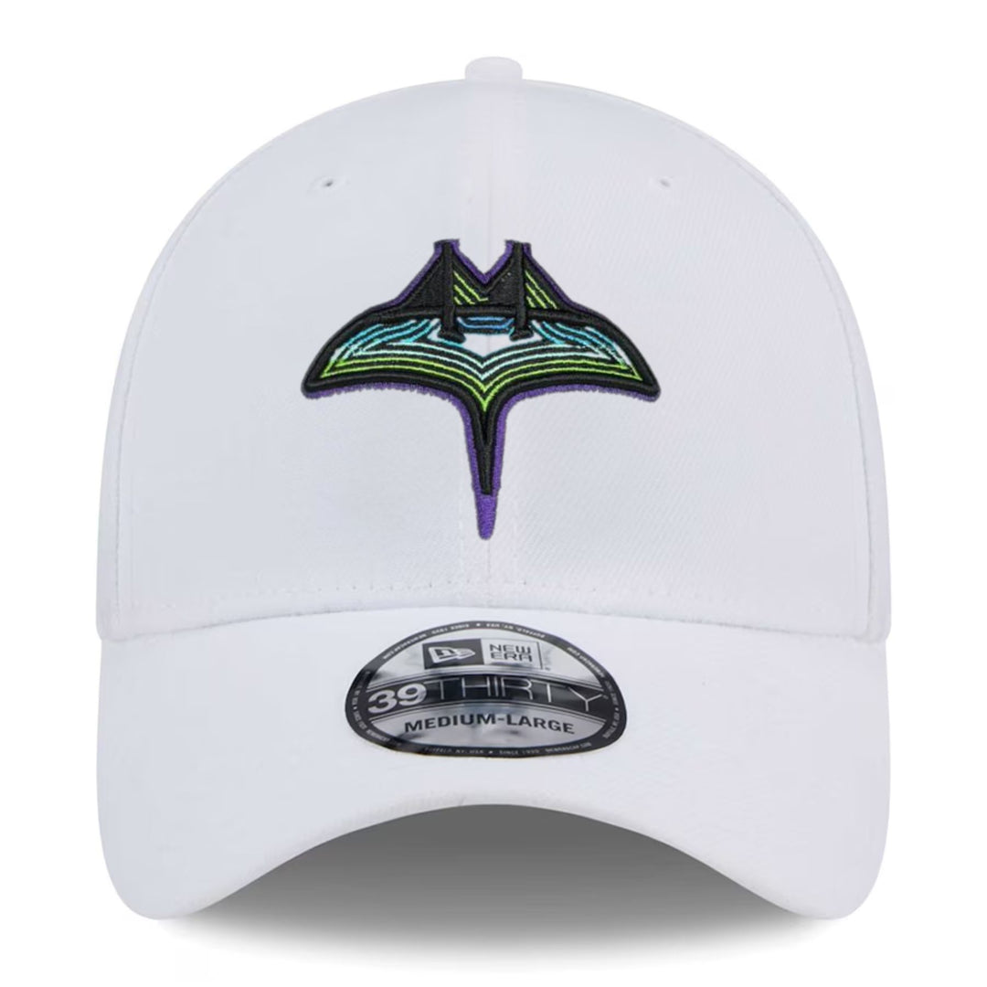Rays New Era White City Connect SkyRay 39Thirty Flex Fit Hat