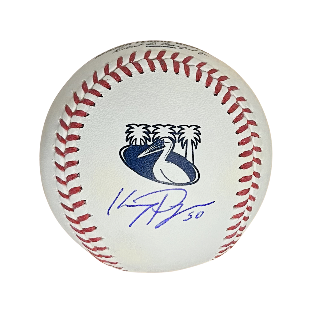 Rays Kenny Piper Autographed City Connect Official MLB Baseball