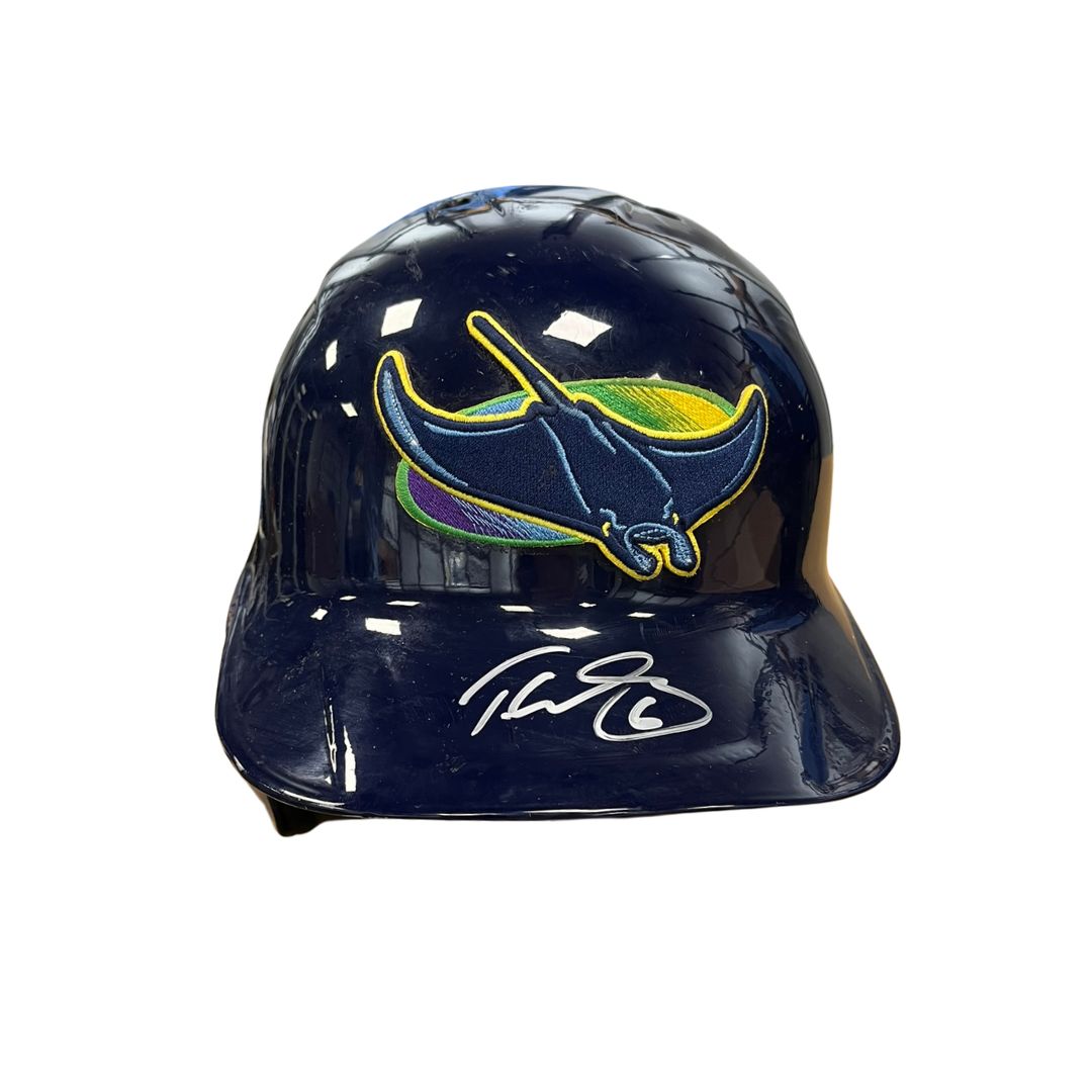 Rays Taylor Walls Team Issued Autographed Devil Rays Batting Helmet