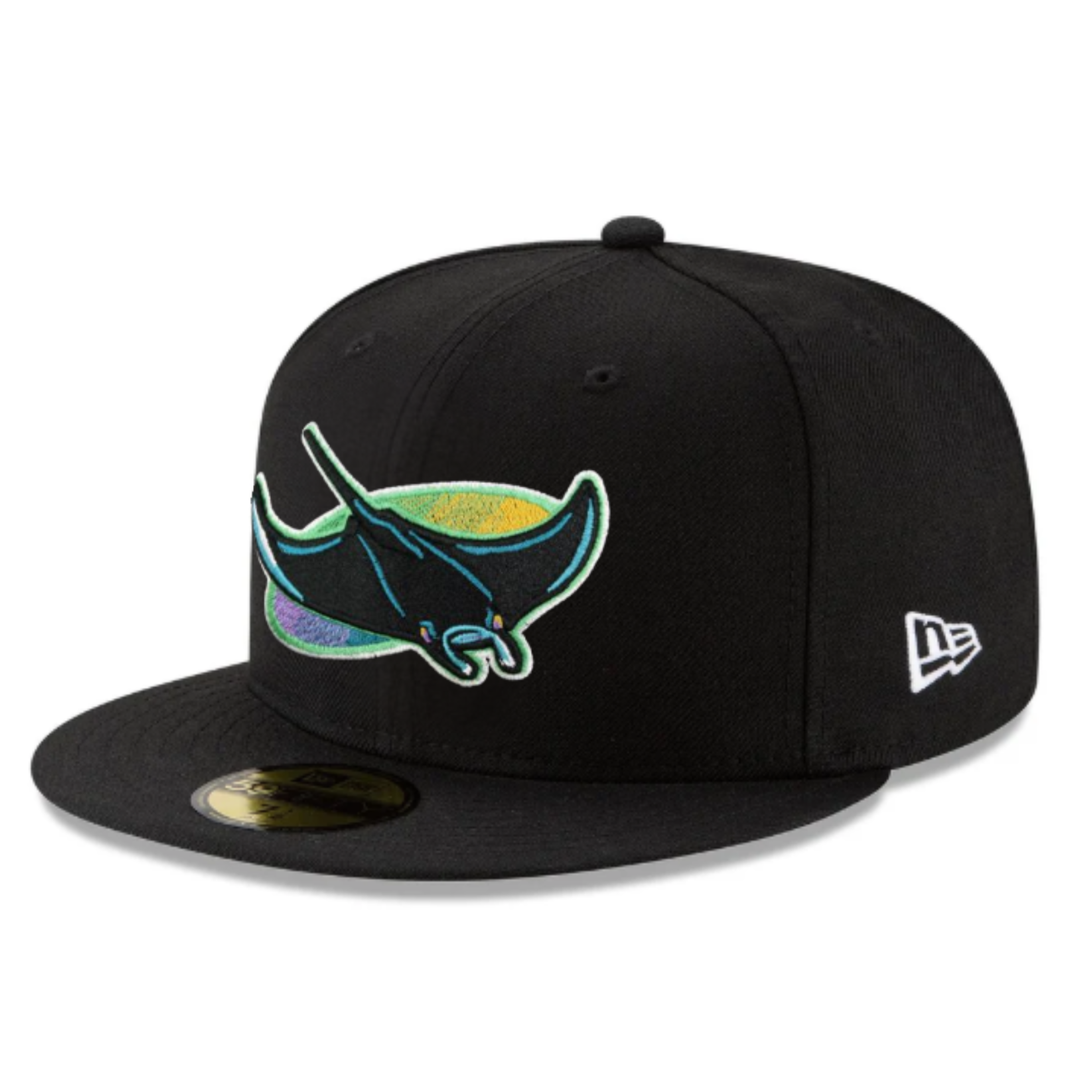 Rays New Era Black Cooperstown Collection Wool Alt 59Fifty Fitted Hat