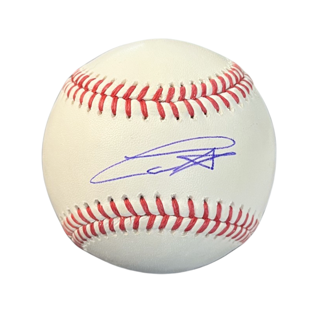 Rays Carson Williams Autographed City Connect Official MLB Baseball