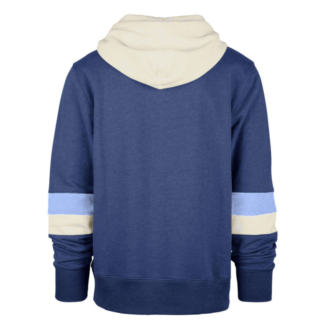 Rays Men's '47 Brand Navy Lennox Wordmark Pullover Hoodie