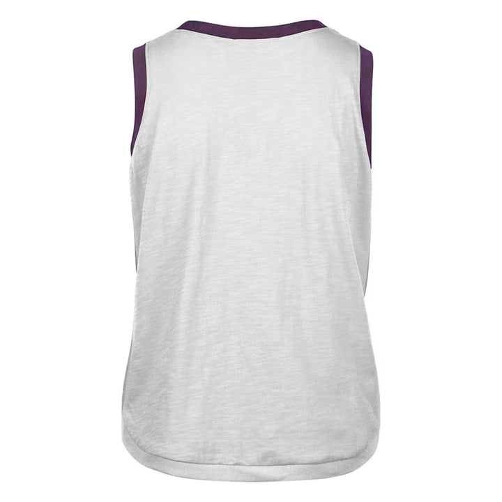 Rays Women's '47 Brand White Skyray Distressed Logo Ringer Tank