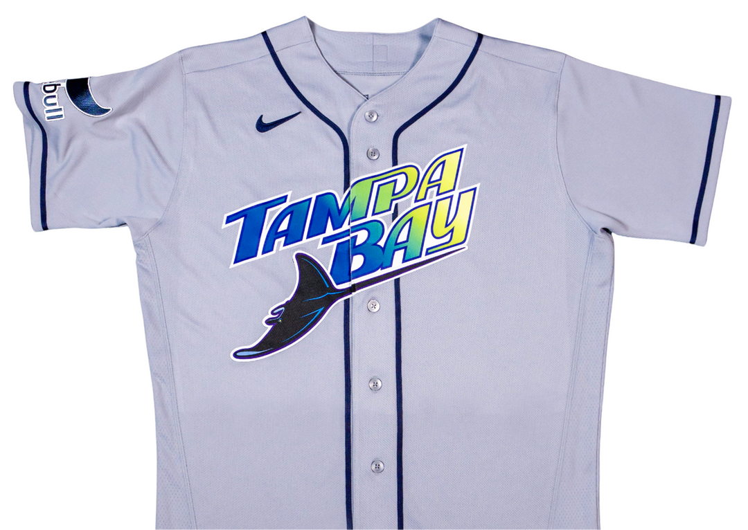 Rays Men's Nike Gray Tampa Bay Road Replica Jersey