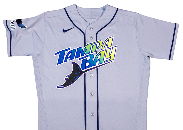 Rays Men's Nike Gray Tampa Bay Road Replica Jersey