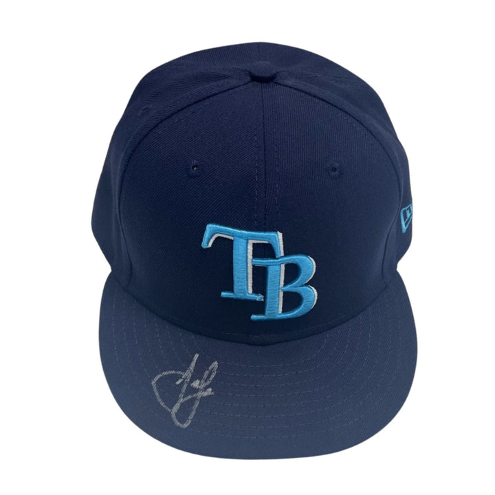 Rays Josh Lowe Team Issued Authentic Autographed Father's Day Hat