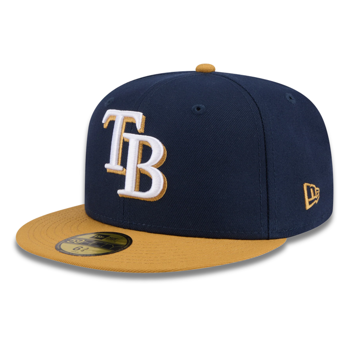 Rays New Era Navy Tan TB 59Fifty Fitted Hat