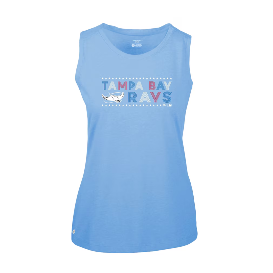 Rays Women's Levelwear Blue Star Spangled Tank
